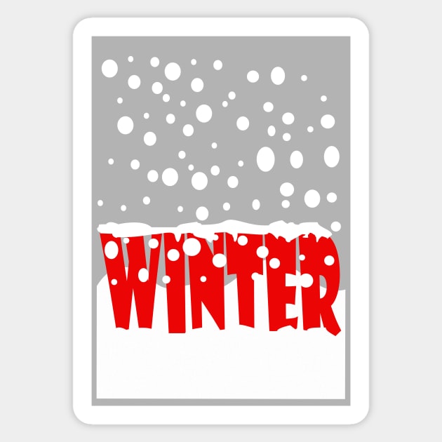 winter Sticker by robelf